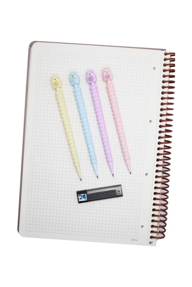 Ayıcık Başlıklı 0.7 mm Versatil Kalem Seti 4 Renk Tombow Mono Lead 0.7 mm Uç ürün görseli 1