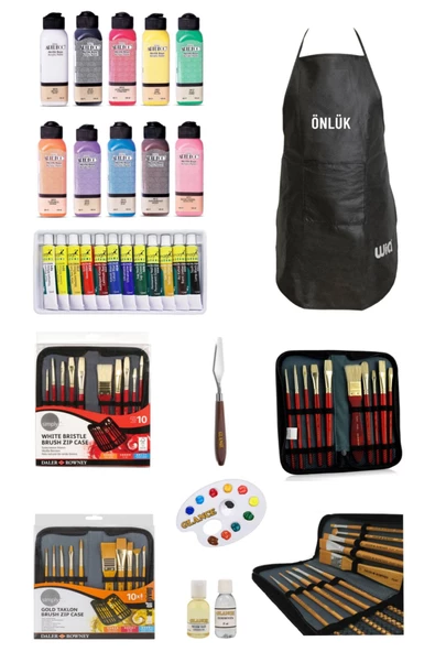 Profesyonel Fanart Academy 12x12 Ml Yağlı Boya Artdeco 140 Ml Akrilik Boya Gereçleri ürün görseli 1