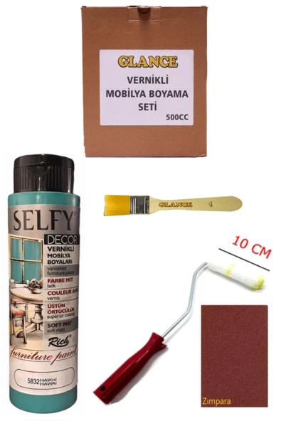 Rich Selfy Decor 500 Cc Hawai Kendinden Vernikli Genel Amaçlı Boyama Seti ürün görseli 1