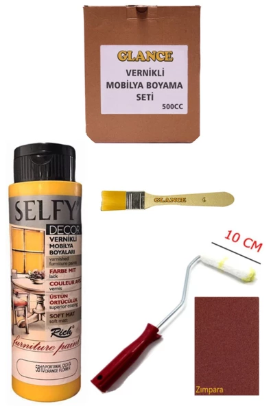 Rich Selfy Decor 500 Cc Portakal Kendinden Vernikli Genel Amaçlı Boyama Seti ürün görseli 1