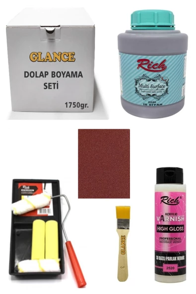 Rich Dolap Boyama Seti Multi Surface 1750 gr Is Siyah -set-1 Hıgh Gloss Vernik Parlak 500 Cc ürün görseli 1