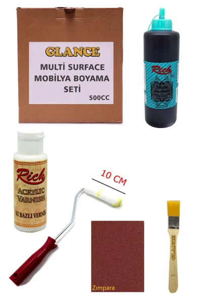 Rich Multi Surface Çikolata 500 Cc Mobilya Boyama Seti ürün görseli 1
