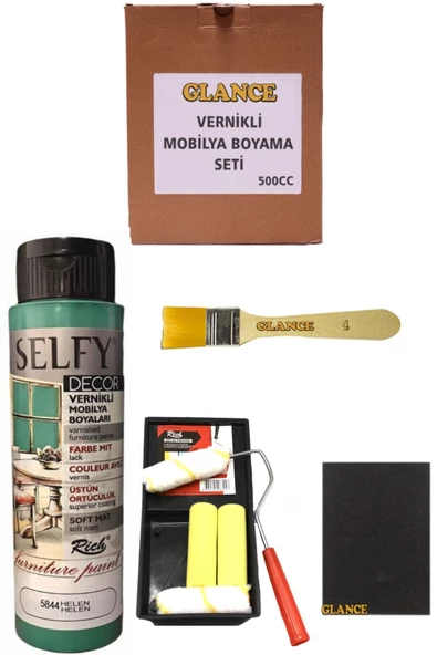 Rich Selfy Decor 500 Cc Helen Kendinden Vernikli Mobilya Boyama Seti ürün görseli 1