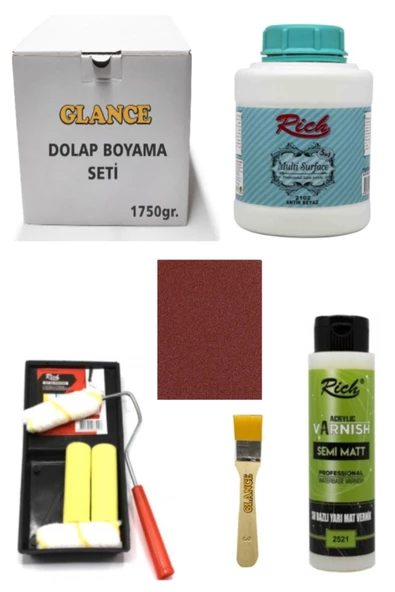 Glance Dolap Boyama Seti Multi Surface 1750 gr (Antik Beyaz)genel Amaçlı Boyama Seti ürün görseli 1