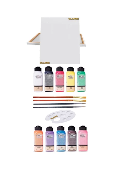 Artdeco Akrilik Boya 140 Ml Başlangıç Seti + 35x50 Tuval ürün görseli 1