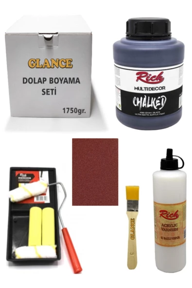 Dolap Boyama Seti Chalked 1750 gr Is Siyah ürün görseli 1