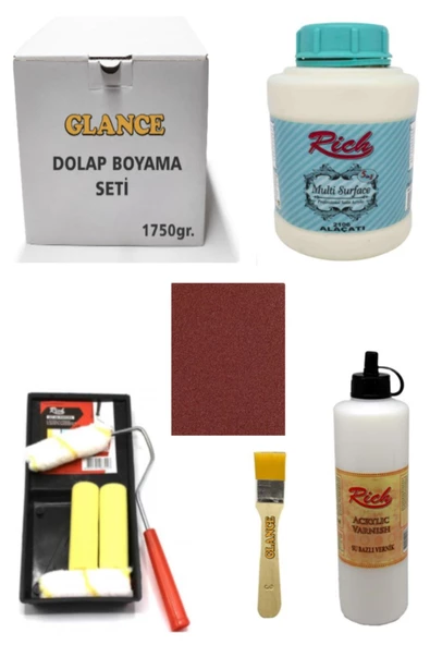 Glance Dolap Boyama Seti Multi Surface 1750 gr (Alaçatı )genel Amaçlı Boyama Seti ürün görseli 1
