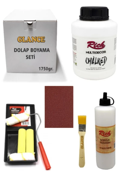 Glance Dolap Boyama Seti Chalked 1750 gr Beyaz ürün görseli 1