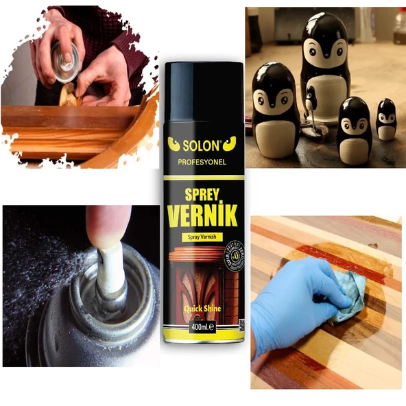 Profesyonel Parlak Sprey Vernik 200 ml - Resim 3