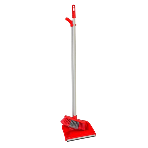 Umbex Plus Saplı Süpürgeli Faraş Seti (hazneli)  Kırmızı Renk ürün görseli 1