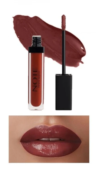 Note Mineral Lipgloss Yarı Mat Bitişli 05 Cherry Brownie - Resim 2
