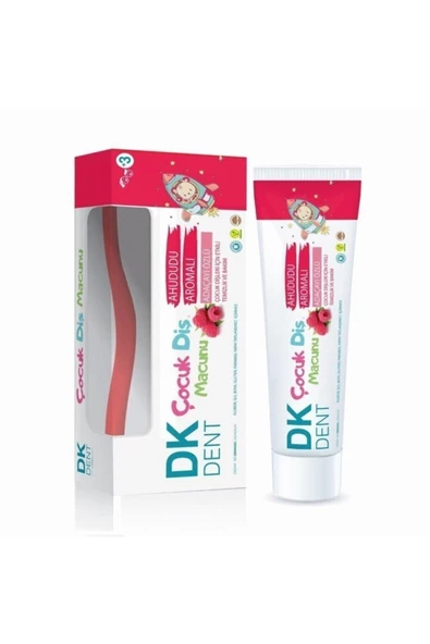 DK DENT ÇOCUK DİŞ MACUNU AHUDUDU AROMALI ADAÇAYI ÖZLÜ +FIRÇA HD.50ML ürün görseli 1