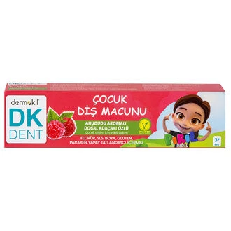 DK DENT ÇOCUK DİŞ MACUNU PIRIL AHUDUDU AROMALI DOĞAL ADAÇAYI ÖZLÜ 50ML ürün görseli 1