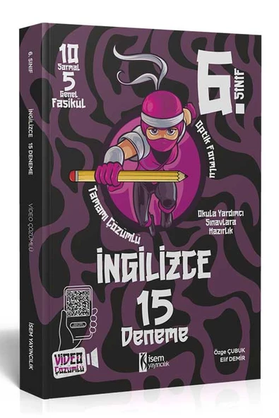 İSEM 6. SINIF İNGİLİZCE 15 BRANŞ DENEME ürün görseli 1