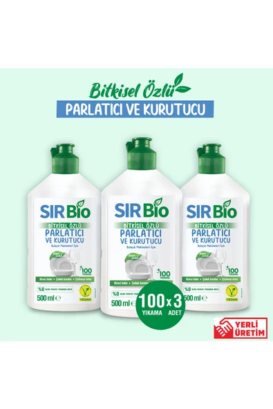 Sır Bio Bitkisel Özlü Parlatıcı ve Kurutucu 3 x 500 ML ürün görseli 1