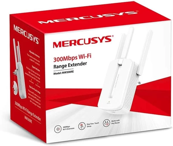 Mercusys MW300RE 300 Mbps Wifi Güçlendirici ürün görseli 1