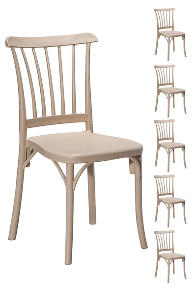 SANDALİE  6 Adet Violet Cappucino Sandalye / Balkon-bahçe-mutfak ürün görseli 1