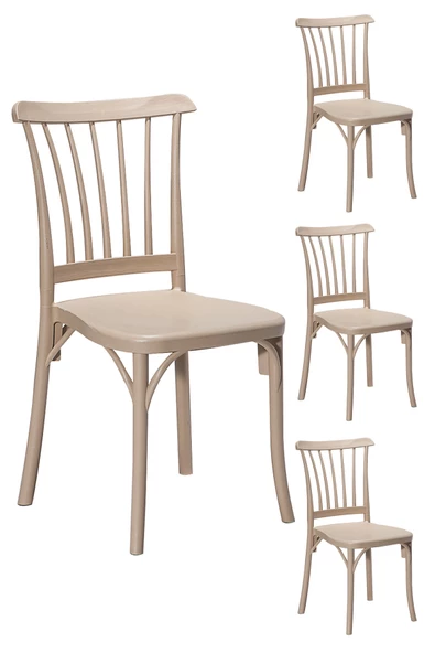 SANDALİE  4 Adet Violet Cappucino Sandalye / Balkon-bahçe-mutfak ürün görseli 1