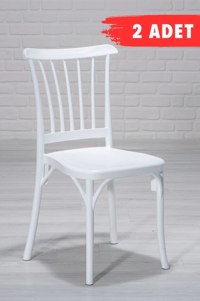 SANDALİE  2 Adet / Mutfak&Salon&Bahçe Violet Beyaz Sandalye ürün görseli 1
