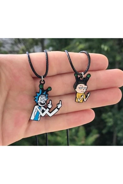 Rick Bff Best Friends 2li Suni Deri İpli Kolye PYTKKT0050 ürün görseli 1