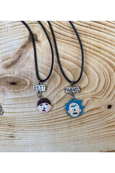 Rick Bff Best Friends 2li Suni Deri İpli Kolye PYTKKT0050000 ürün görseli 1