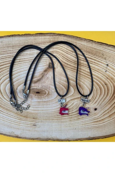Unicorn Bff Best Friends 2li Suni Deri Ipli Kolye Pytkkt00113 ürün görseli 1