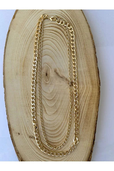 Gold Zincir Kolye Unisex Zincir Kolye PYTKZNCKLY235 ürün görseli 1