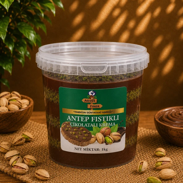 AdresS Fındık - Antep Fıstıklı Çikolatalı Krema 1 Kg ürün görseli 1