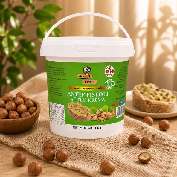AdresS Fındık - Antep Fıstıklı Sütlü Krema 1 Kg ürün görseli 1
