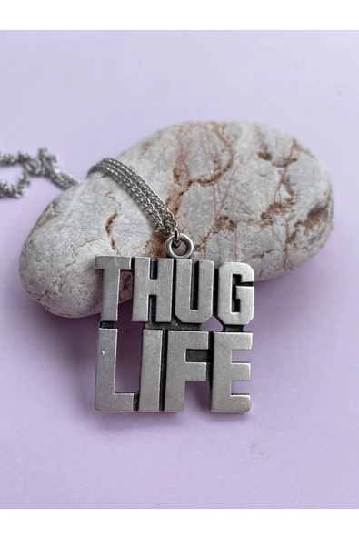 2Pac Thug Life Zincir Kolye PYTKZNKLY90 ürün görseli 1