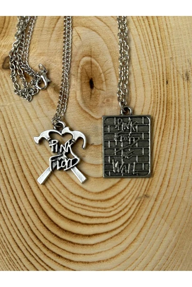 Pink Floyd BFF 2li Rock Metal Grup Zincir Kolye PYTKZNKLY159 ürün görseli 1