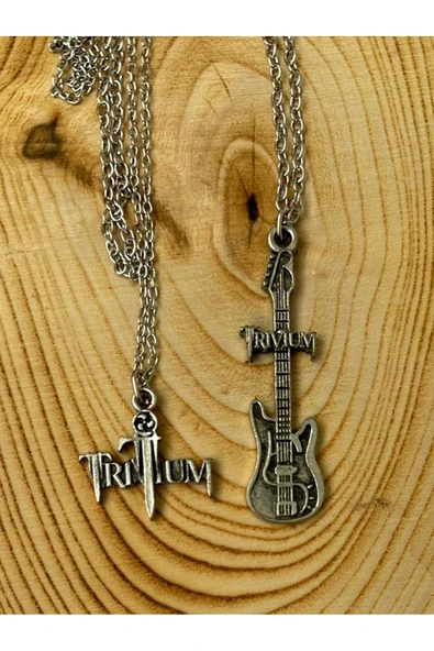 Trivium BFF 2li Rock Metal Grup Zincir Kolye PYTKZNKLY163 ürün görseli 1