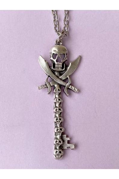 Kurukafa Skull Anahtar Zincir Kolye PYTKZNKLY64 - Resim 3