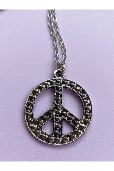Peace Barış Güvercin Zincir Kolye PYTKZNKLY83 ürün görseli 1
