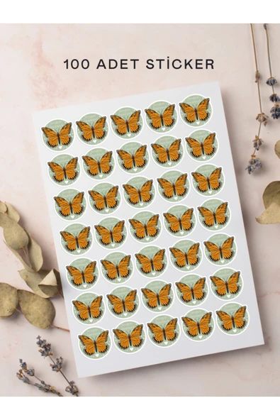 100 Adet Teşekkür Ederiz Stickers Paketleme Kargo Çıkartma PYT0KSTK153 ürün görseli 1