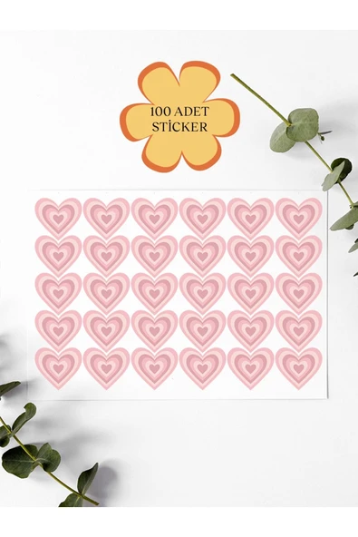 100 Adet Teşekkür Ederiz Stickers Paketleme Kargo Çıkartma PYT0KSTK141 ürün görseli 1