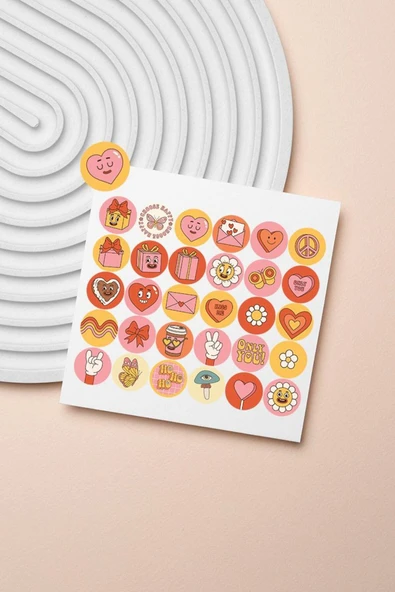 Smile Thank You Paketleme Teşekkür Stickers Çıkartma PYTKSTK078 ürün görseli 1