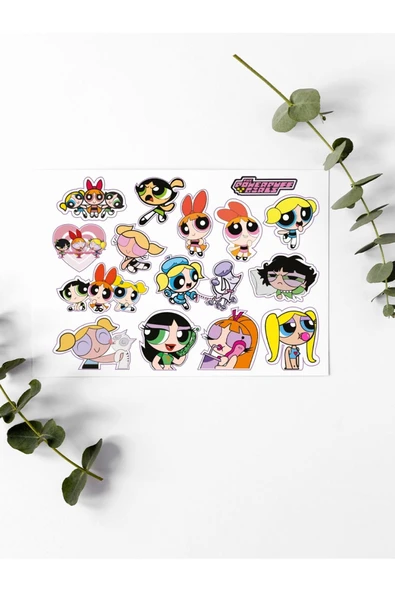 Powerpuff Girls Stickers Çıkartma PYTKSTK117 ürün görseli 1