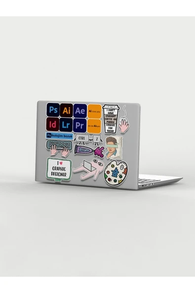 Grafik Tasarımcı Stickers Çıkartma PYTKSTK118 ürün görseli 1
