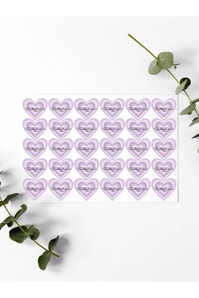 Desenli Thank You Teşekkür Stickers Paketleme Çıkartma PYTKSTK93 ürün görseli 1