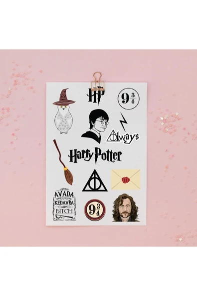 HP Karışık Tasarımlı A5 Stickers Çıkartma PYTKSTK062 ürün görseli 1