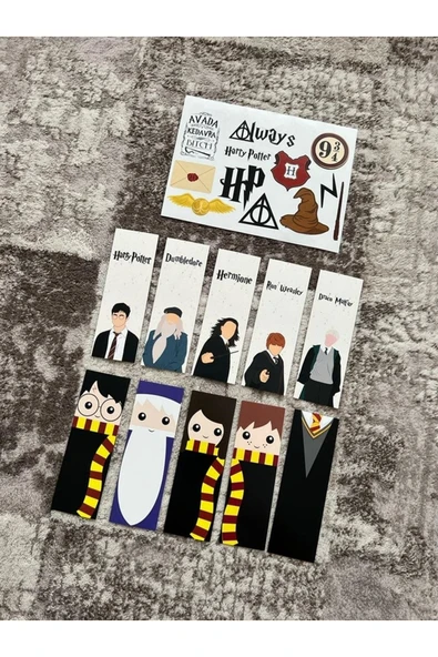 HP Dizi Kitap Ayraç Ve Stickers Çıkartma Seti PYTKSTKRYRC40 ürün görseli 1