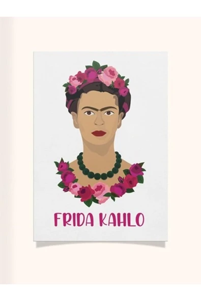 Kahlo Tasarımlı 24*33 Cm 350 Gr. Kuşe Kağıt Poster Pytkpstr010 ürün görseli 1