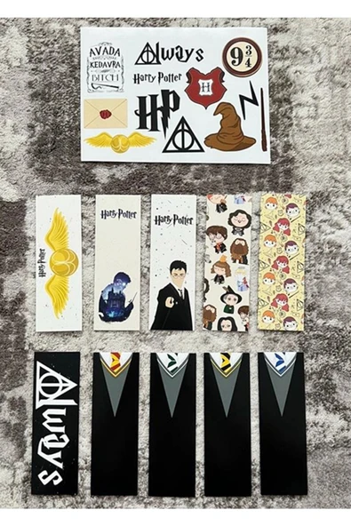 HP Dizi Kitap Ayraç Ve Stickers Çıkartma Seti PYTKSTKRYRC41 ürün görseli 1