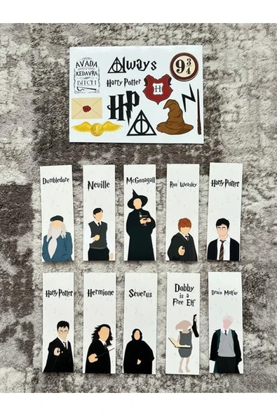 HP Dizi Kitap Ayraç Ve Stickers Çıkartma Seti PYTKSTKRYRC43 ürün görseli 1