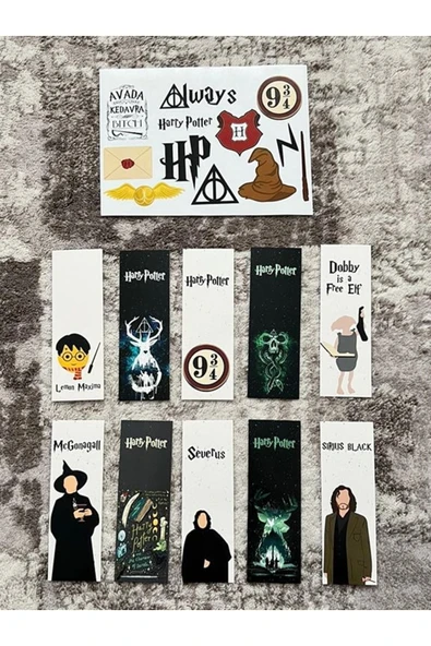 HP Dizi Kitap Ayraç Ve Stickers Çıkartma Seti PYTKSTKRYRC42 ürün görseli 1