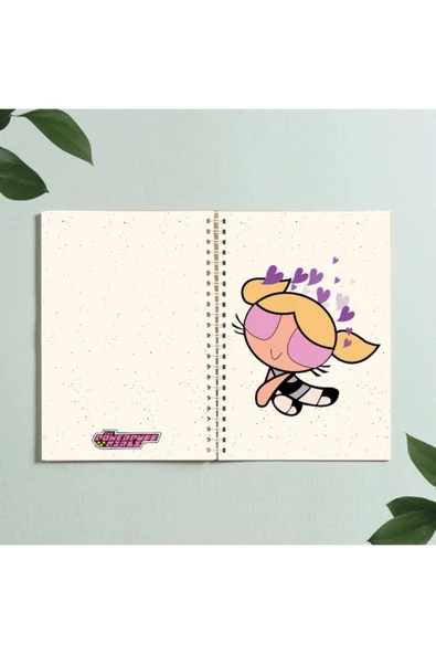 Powerpuff Girls Bubbles Defter Tasarım Spiralli A5 96 Yaprak Çizgisiz Pytkdt293 ürün görseli 1