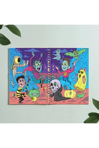 Helloween Defter Tasarım Spiralli A5 96 Yaprak Çizgisiz Pytkdt310 ürün görseli 1