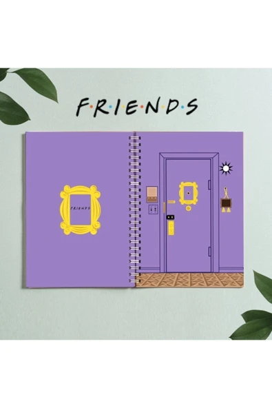 Friends Central Park Dizi Tasarım Spiralli A5 96 Yaprak Çizgisiz Defter Pytkdt0274 ürün görseli 1