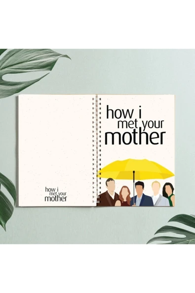 How I Met Your Mother Defter Tasarım Spiralli A5 96 Yaprak Çizgisiz Defter Pytkdt0287 ürün görseli 1